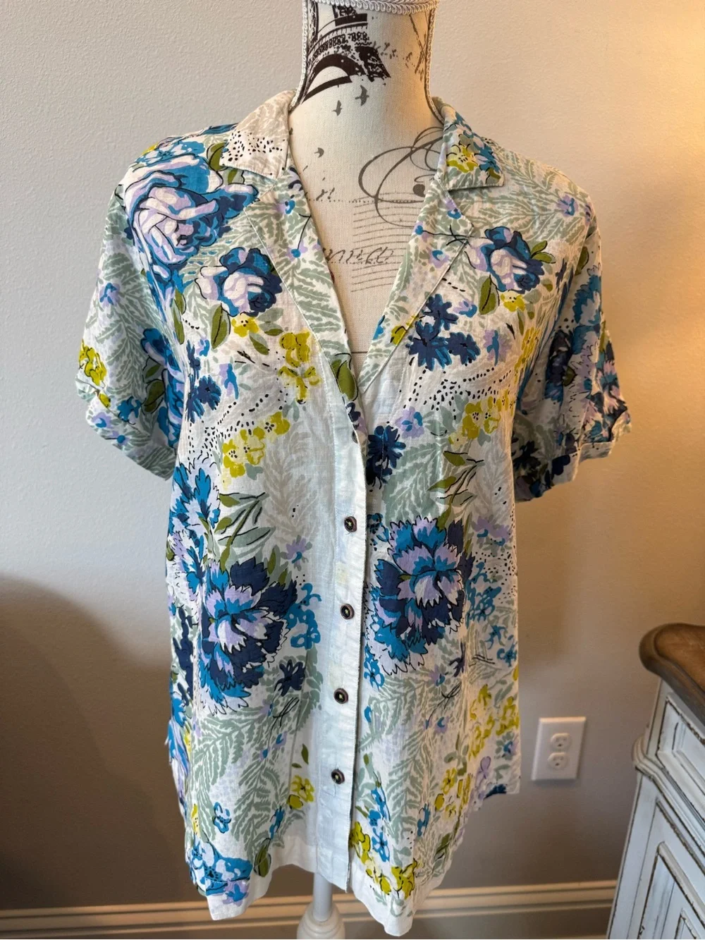 Anthropology Linen Top